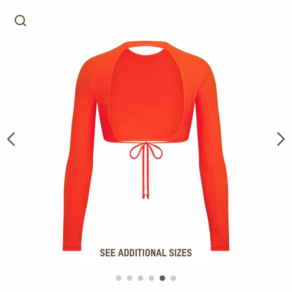 SOFT LOUNGE OPEN BACK SUPER CROP TOP | FIRE SKIMS SOLD OUT 1X 2X